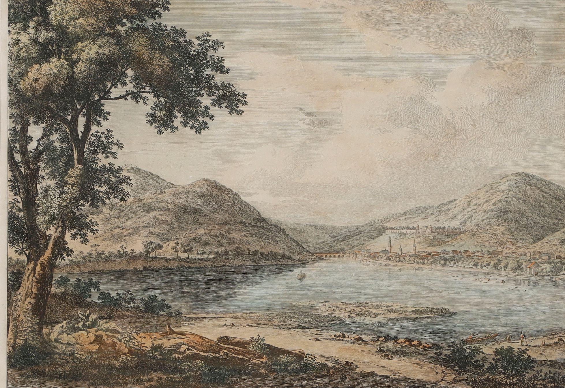 Heidelberg: Ansicht der Stadt Heidelberg von der Nord-westlichen Seite.