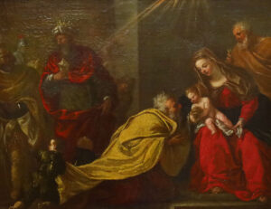 Anbetung der heiligen drei Könige.