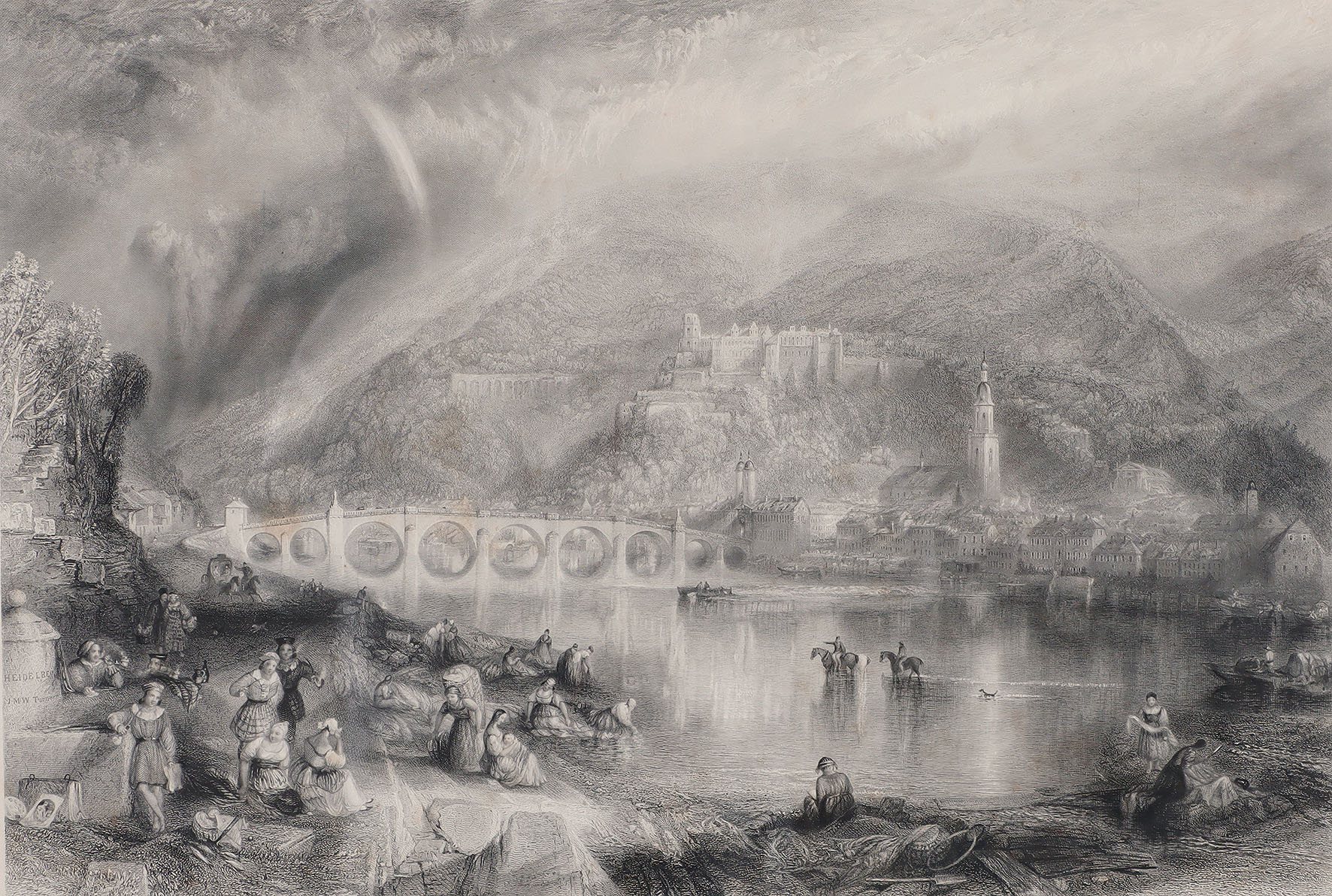 Heidelberg: The Town and Castle of Heidelberg.