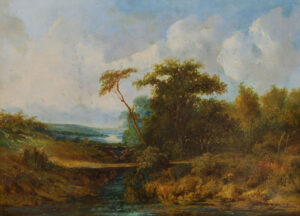 Weite holländische Landschaft.