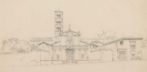 Ansicht der Kirche Santa Pudenziana in Rom,