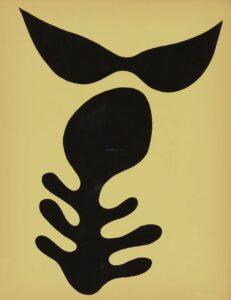 Moustache et Squelette – Homme – Configuration (orange sur jaune ocre).