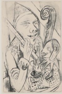 Pierrot und Maske.