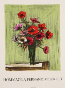 Bouquet de Coquelicots dans un Vase mince.