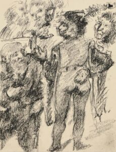 Attinghausen und der Rudenz – Der Tod Attinghausens – Johannes Parricida bei Tell.