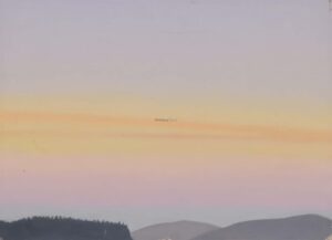 Abendhimmel über dem Hochschwarzwald.