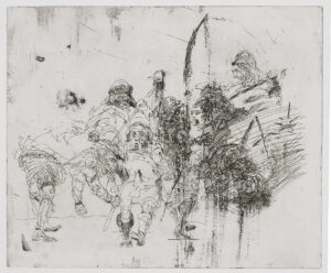 Landsknechte II – Landsknecht und Dirne (Hommage à Urs Graf).