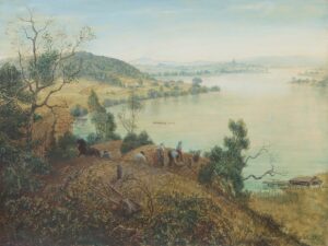 Weite Flusslandschaft,