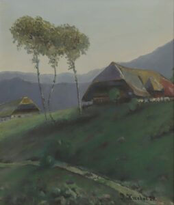 Bauernhäuser im Schwarzwald.
