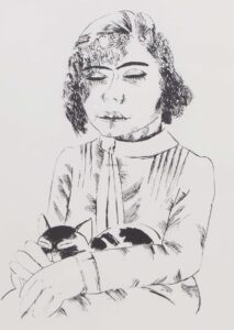 Mädchen mit Katze – Kurfürstendammpaar.
