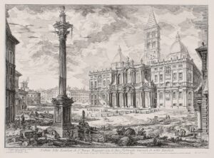 Veduta della Basilica di Sta. Maria Maggiore con le due Fabbriche laterali di detta Basilica.