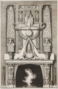 Cheminée à l’Egyptienne.