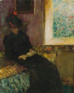 „La lecture sur le divan“.