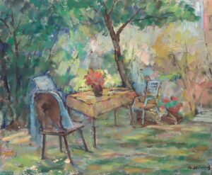 Im Garten.
