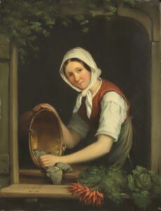 Küchenmagd am Fenster,