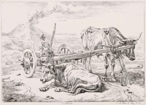 Das Pferd am Weidenbaum – Der Zuchtstier (2) – Das Maultier mit dem Futtersack (2) – a Napoli (Ochsenkarren; 3).